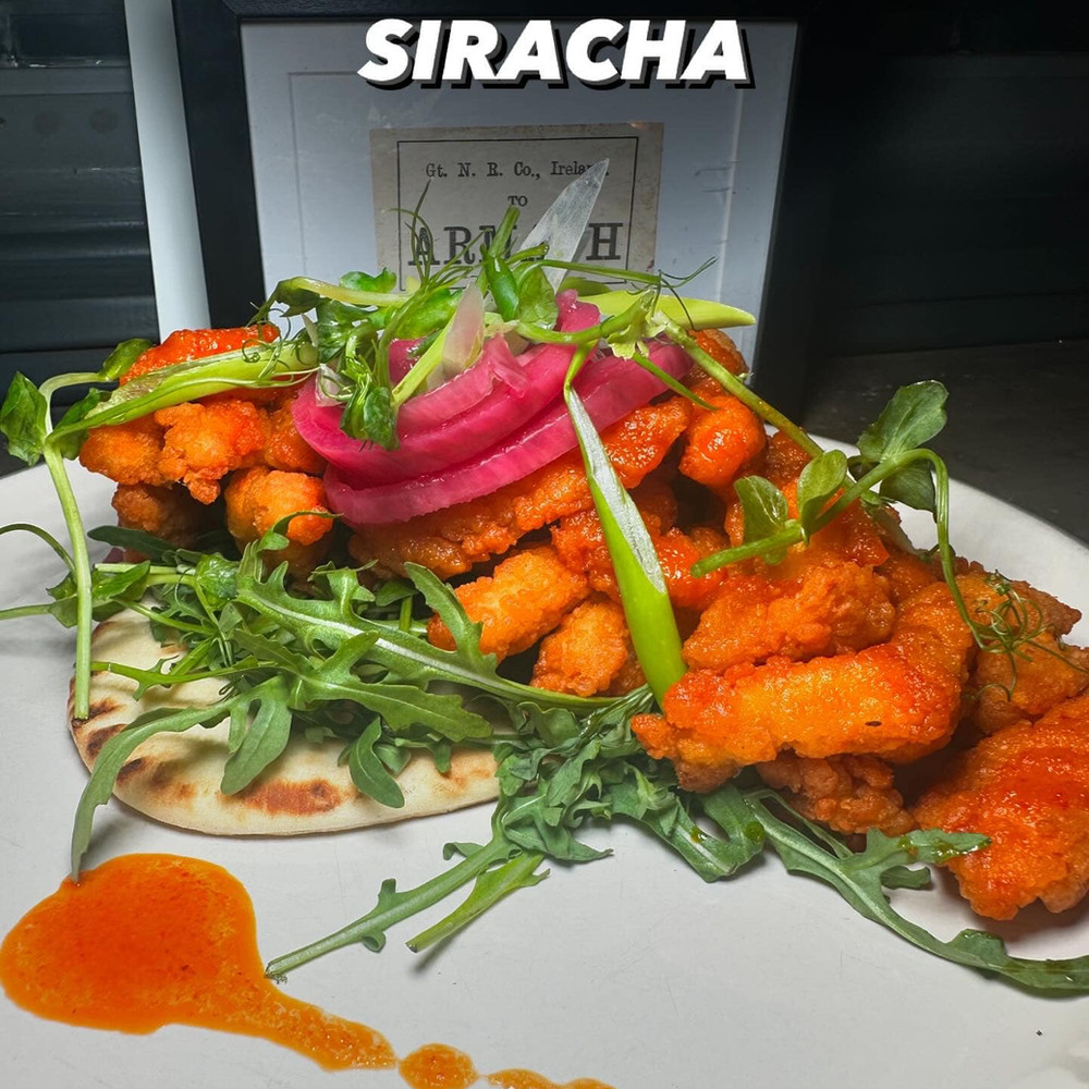 Crispy chicken sriracha