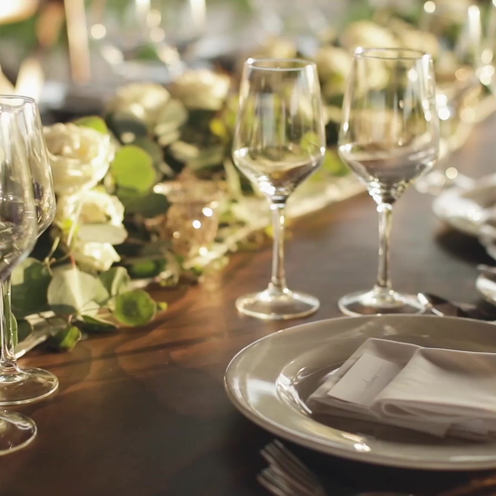 A table set for a function