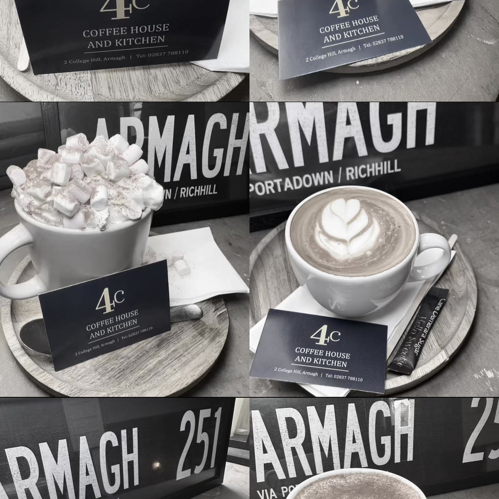 Hot chocolate and cappuccino in 4C cups