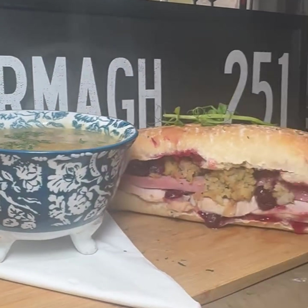 Club sandwich on the board